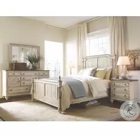 Weatherford Cornsilk Westland Poster Bedroom Set