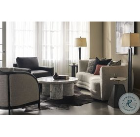 Cadence Faux Marble Round Occasional Table Set