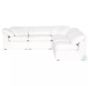 Sky Livesmart Peyton Pearl Modular 5 Piece Performance Fabric Sectional