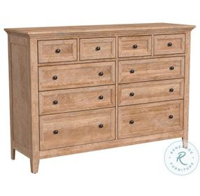 San Mateo Wheat 10 Drawer Dresser