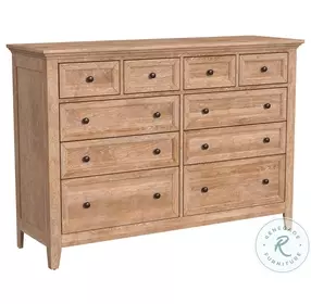 San Mateo Wheat 10 Drawer Dresser