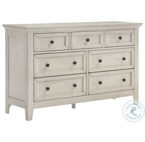 San Mateo Youth Rustic White Drawer Dresser