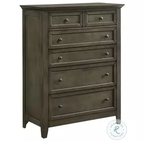 San Mateo Gray 6 Drawer Standard Chest