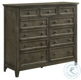 San Mateo Gray 11 Drawer Gentlemans Chest