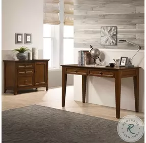 San Mateo Home Office Tuscan Medium Brown 50" Writing Home Office Set