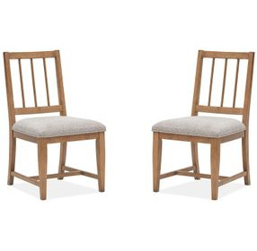 Fernholt Gray Upholstered Side Chair Set of 2