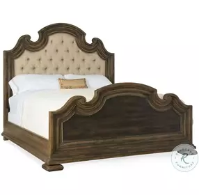 Meadowridge Saddle Brown And Anthracite Black California King Upholstered Bed
