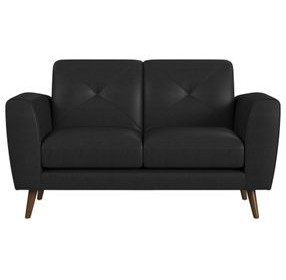 Symphony Black 65" Loveseat