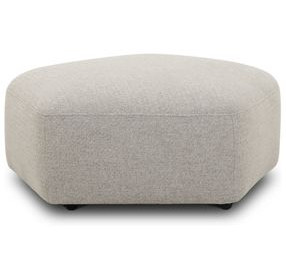 Playful Canes Cobblestone Ottoman with Casters