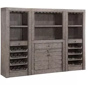Spring Haven Gray and Brown 4 Shelves Pier