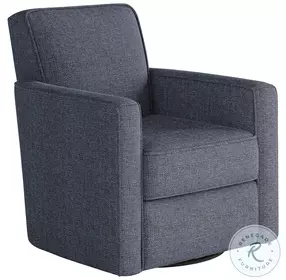 Sugarshack Blue Navy Straight Arm Swivel Glider Chair