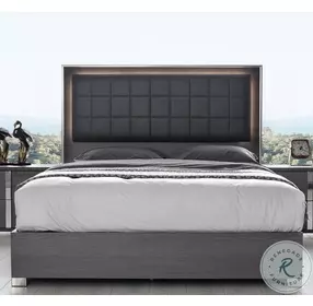 Giulia Matte Grey King Platform Bed