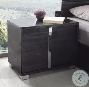 Giulia Glossy Grey LAF Nightstand