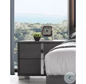 Giulia Matte Grey LAF Nightstand