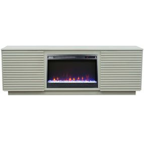 Stardust Sandstone 73" TV Stand with Fireplace