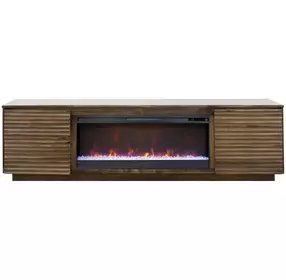 Stardust Bourbon 89" TV Stand with Fireplace