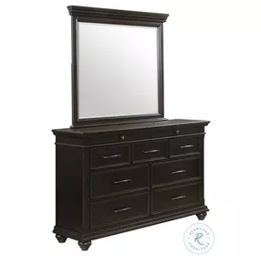 Brooks Black 9 Drawer Dresser With Mirror