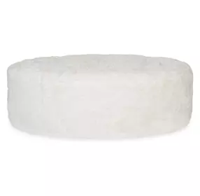 Barefoot White Ottoman