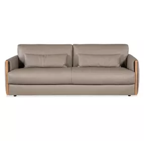 Horizon Miami Truffle Leather 91" Sofa