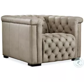 Savion Grandier Giovanni Taupe Power Recliner with Power Headrest
