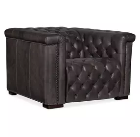 Savion Bellagio Gravel Leather Power Recliner