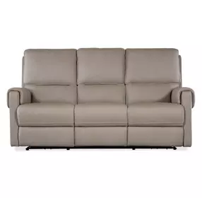 Somers Dark Taupe 79" Power Reclining Sofa with Power Headrest