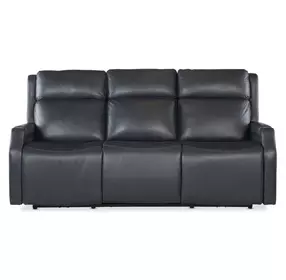 Chesterfield Salvo Denim Leather Zero Gravity Power Sofa with Power Headrest And Lumbar