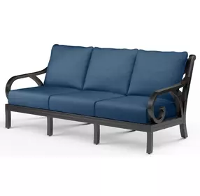 Monterey Spectrum Indigo 81" Outdoor Sofa with Self Welt