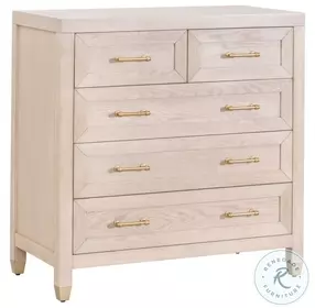 Stella Light Honey Oak 5 Drawer High Chest