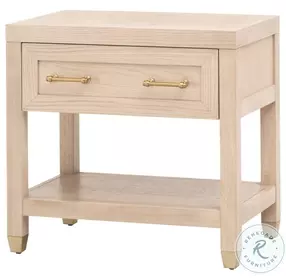 Stella Light Honey Oak 1 Drawer Nightstand
