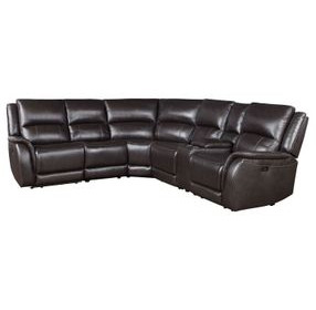 Alexandria Gray Dual Power Reclining Sectional