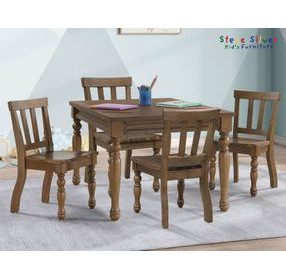 Joanna Brown Rectangular Kids Dining Room Set