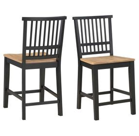 Magnolia Black 24″ Counter Height Stool Set of 2