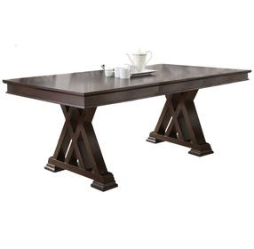 Adrian Brown 60" Extendable Rectangular Dining Table