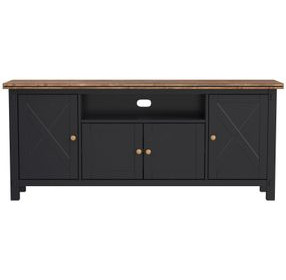 Stormy Ridge Chicory Black and Brown 72" TV Stand