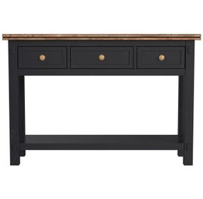 Stormy Ridge Chicory Black and Brown Rectangular Sofa Table