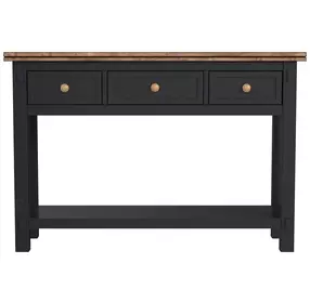 Stormy Ridge Chicory Black and Brown Rectangular Sofa Table