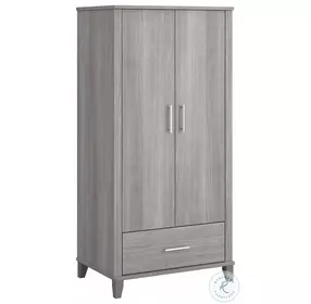 Somerset Platinum Gray Large Armoire Cabinet