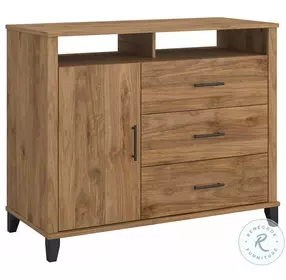 Somerset Fresh Walnut 3 Drawer TV Stand