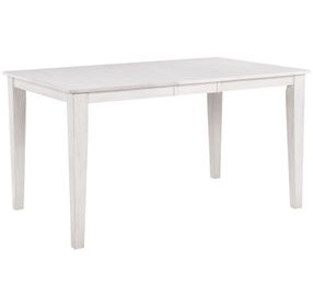 Summer Winds II White and Gray 78" Rectangular Extendable Counter Height Leg Dining Table