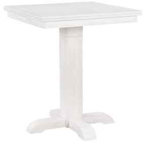 Summer Winds II White and Gray Square Adjustable Height Pub Table