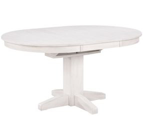 Summer Winds II White and Gray 42" Round Dining Table