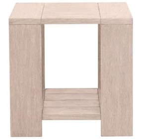 Sur Washed Ever Teak Outdoor Square End Table