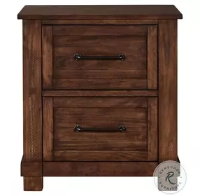 Sun Valley Rustic Timber Nightstand