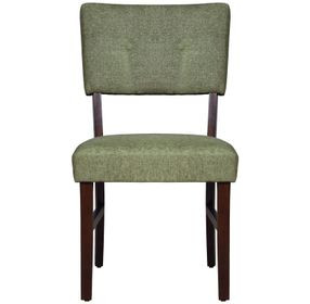 Tioga Green Upholstered Dining Chair Set of 2