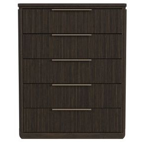 Sutton Dark Brown 5 Drawer Chest