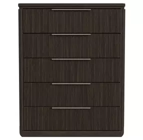 Sutton Dark Brown 5 Drawer Chest