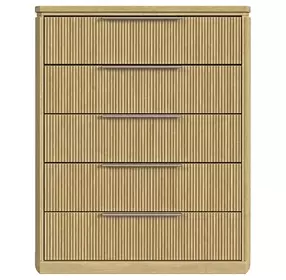 Sutton Natural 5 Drawer Chest