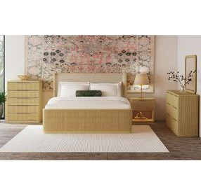 Sutton Brown and Gray Upholstered Bedroom Set
