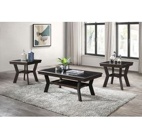 Gia Espresso 3 Piece Occasional Table Set